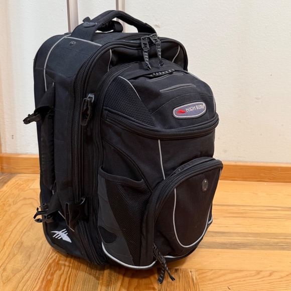 High Sierra Carry-on Travel Student School Rolling Wheeled Backpack With Daypack - Picture 1 of 11